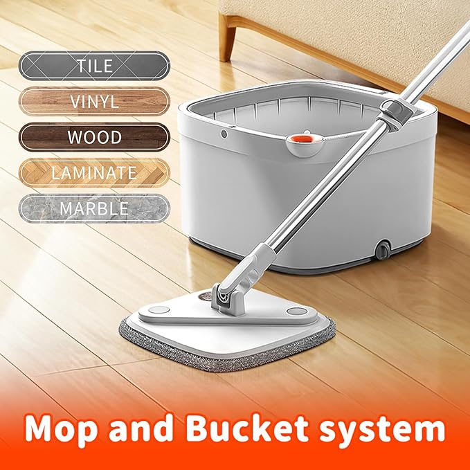 Spin Mop and Bucket Set: Effortless Cleaning with Quick-Dry Technology