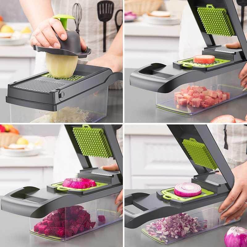 Premium Multi-Function Vegetable Cutter, Chopper, and Slicer