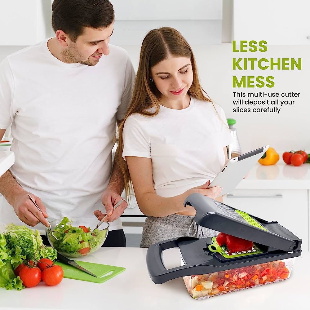 Premium Multi-Function Vegetable Cutter, Chopper, and Slicer