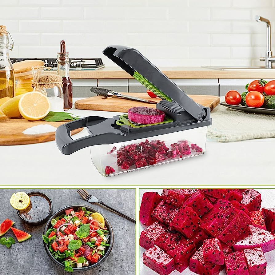 Premium Multi-Function Vegetable Cutter, Chopper, and Slicer